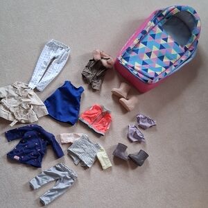 Our Generation Doll Clothes And Storage Case